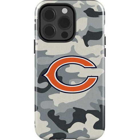 NFL Chicago Bears Camo iPhone 15 Pro Impact Case